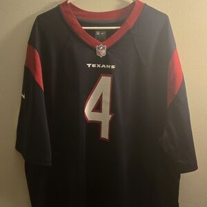 Nike Houston Texans #4 Navy and Red Jersey